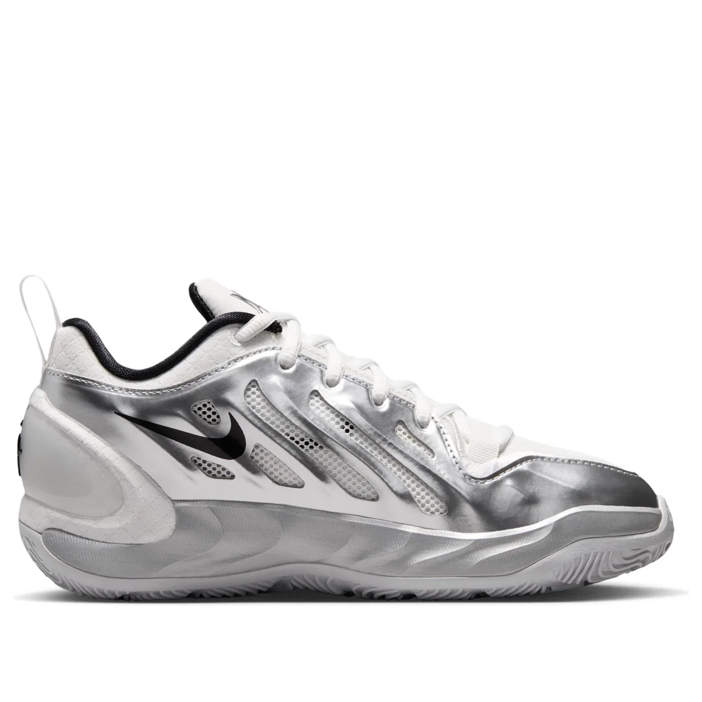Детские кроссовки с синтетическим верхом A'Two 'WNBA All-Star' Nike, Peak White/Black/Metallic Silver — фото 2