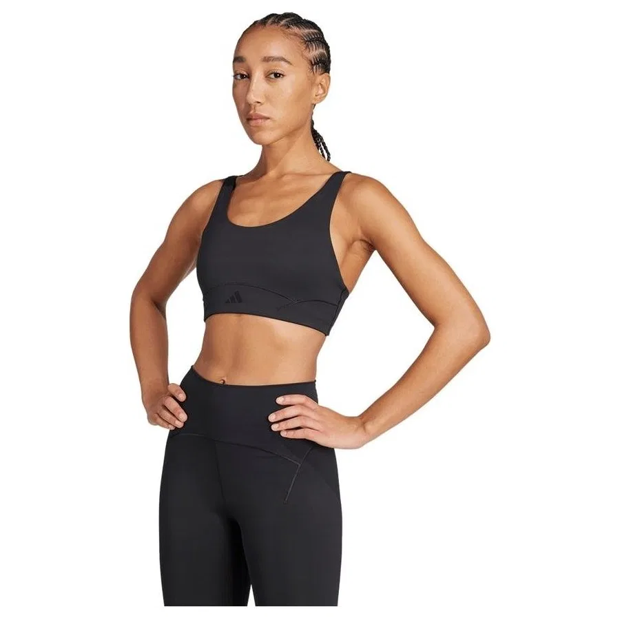 Спортивный бюстгальтер All Me Luxe Ms adidas, Черный — фото 3