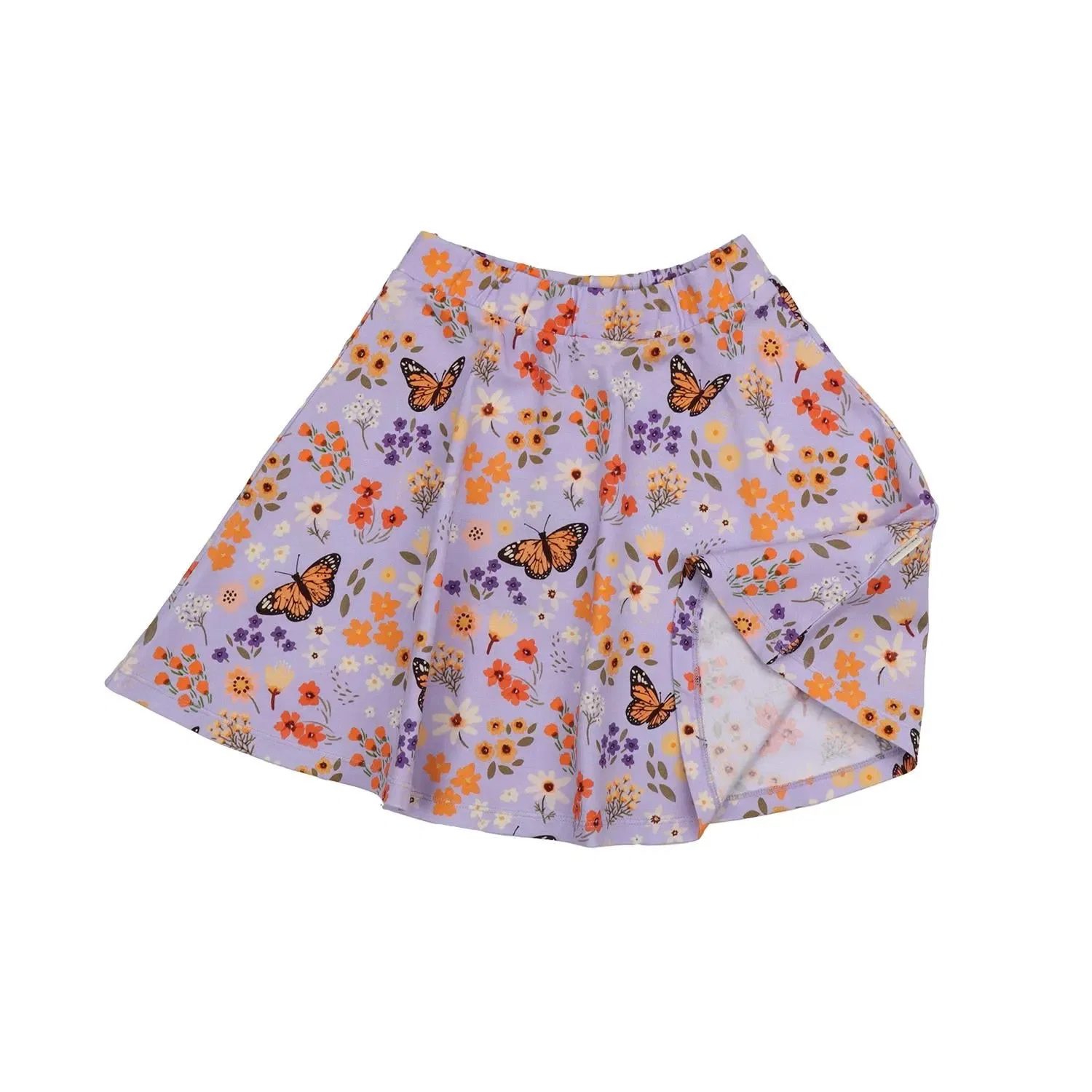 Юбка с принтом Rock Flowers and Butterflies Walkiddy — фото 4
