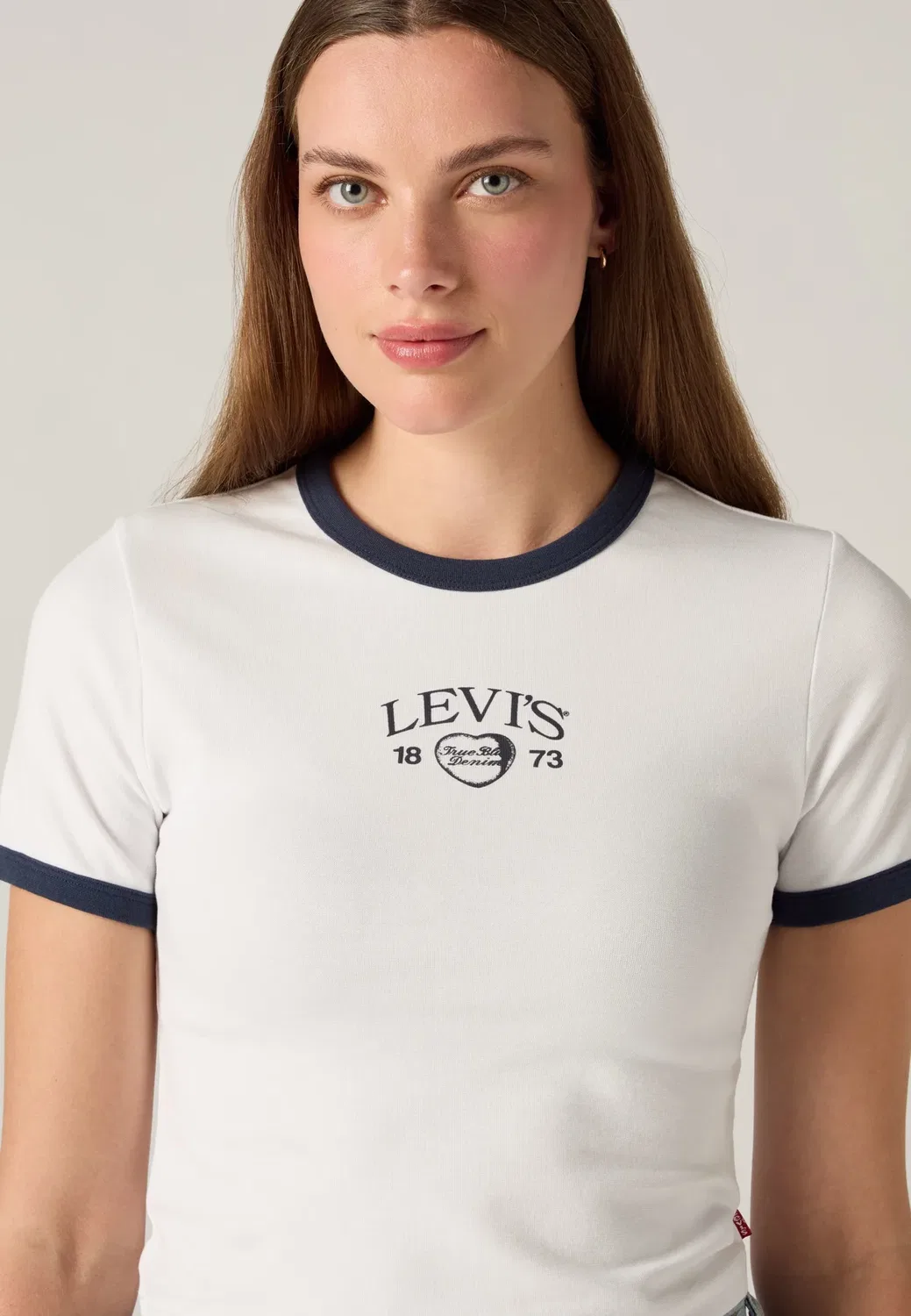 Укороченная футболка Hayes - футболка с принтом Levi'S, Bright White — фото 4