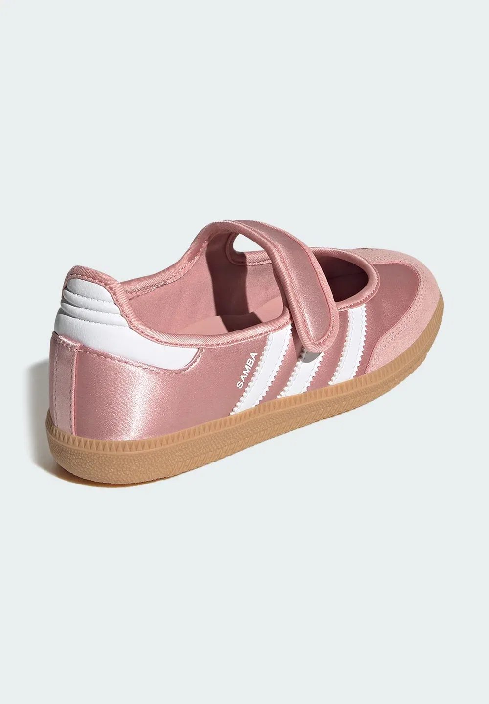Балетки Samba Jane Ballerina с ремешком на щиколотке Adidas Originals, Wonder Mauve/Ftwr White/Gum — фото 4
