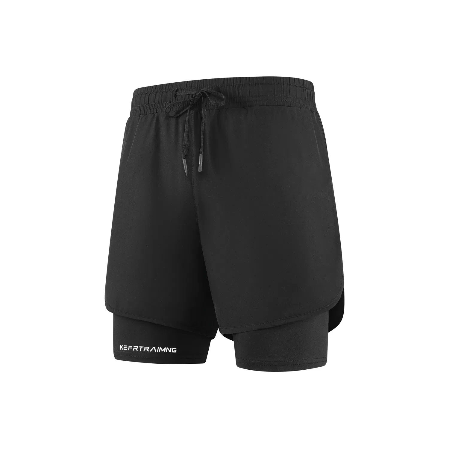 Детские спортивные шорты свободного кроя Black Sports Shorts WARRIOR