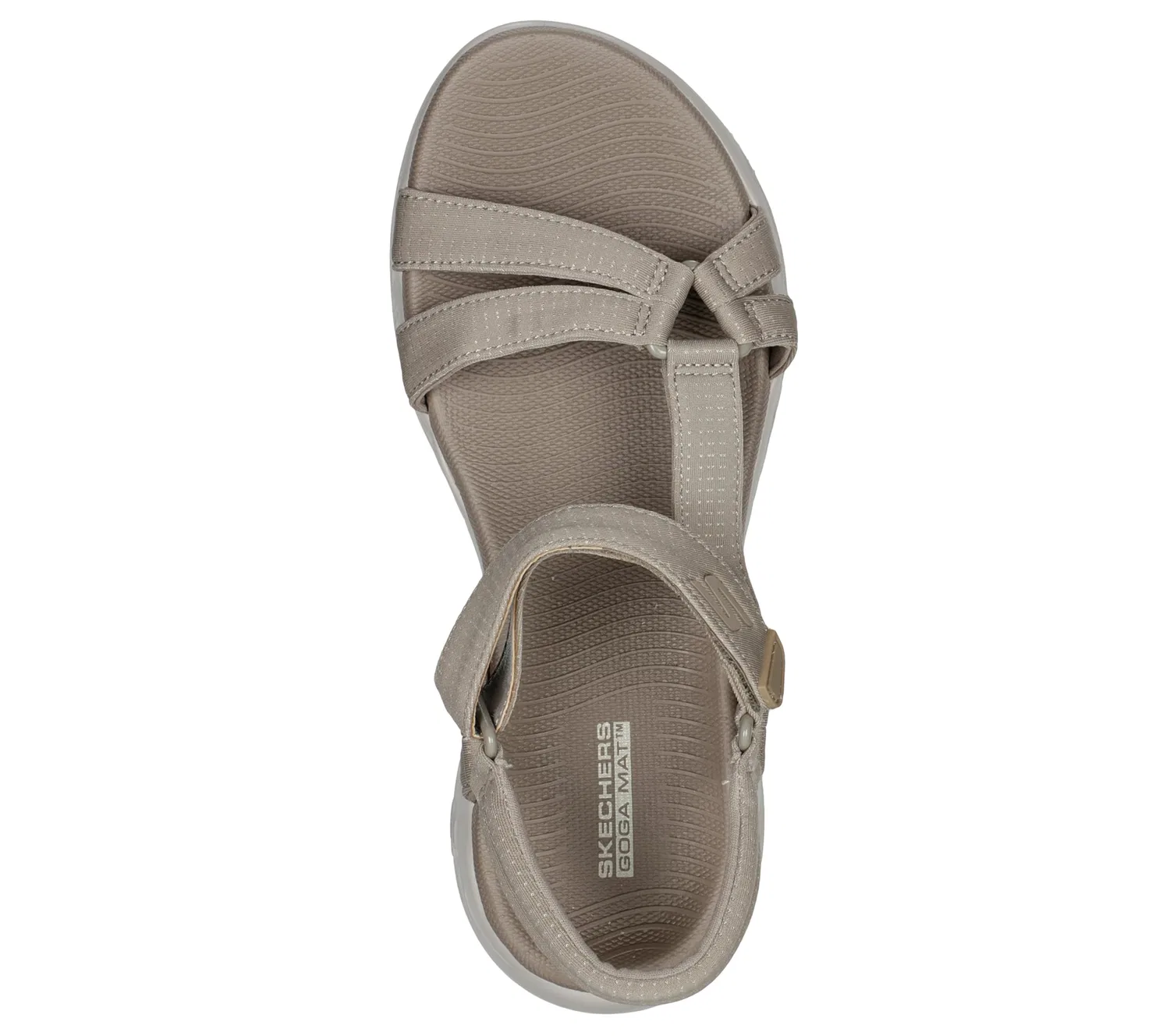 Детские сандалии для девочек с ремешками On-the-go 600 Brilliancy Skechers, Beige White — фото 3
