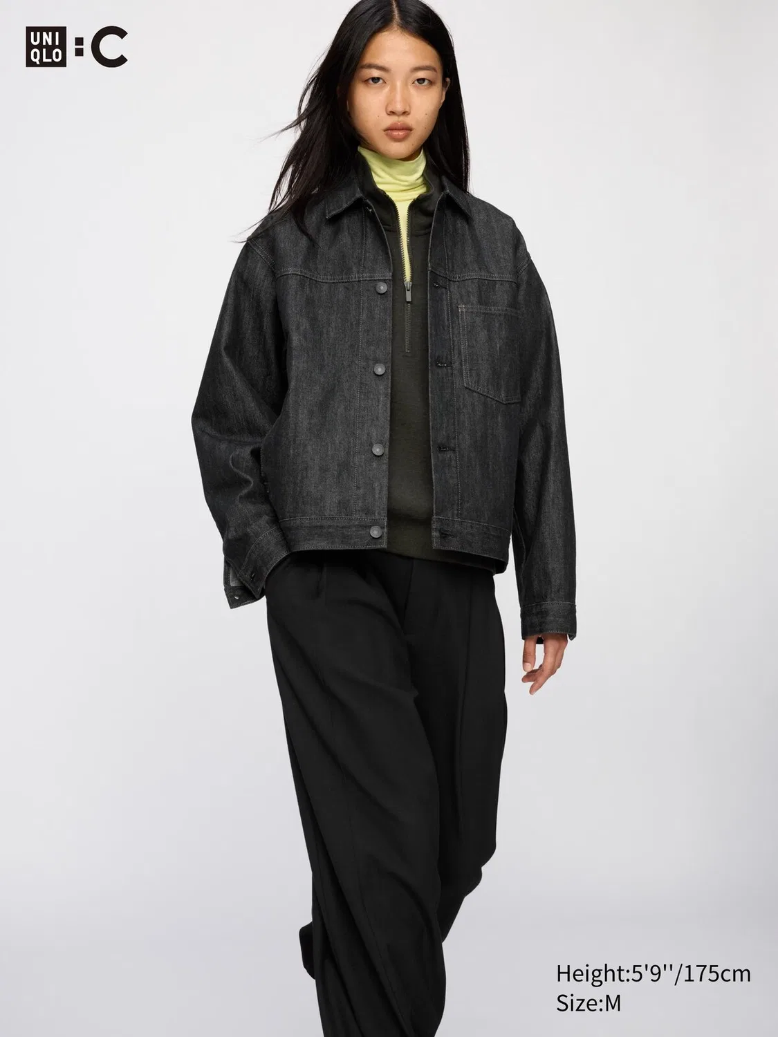 Куртка джинсовая Uniqlo, для дальнобойщика, темно-синий — фото 3