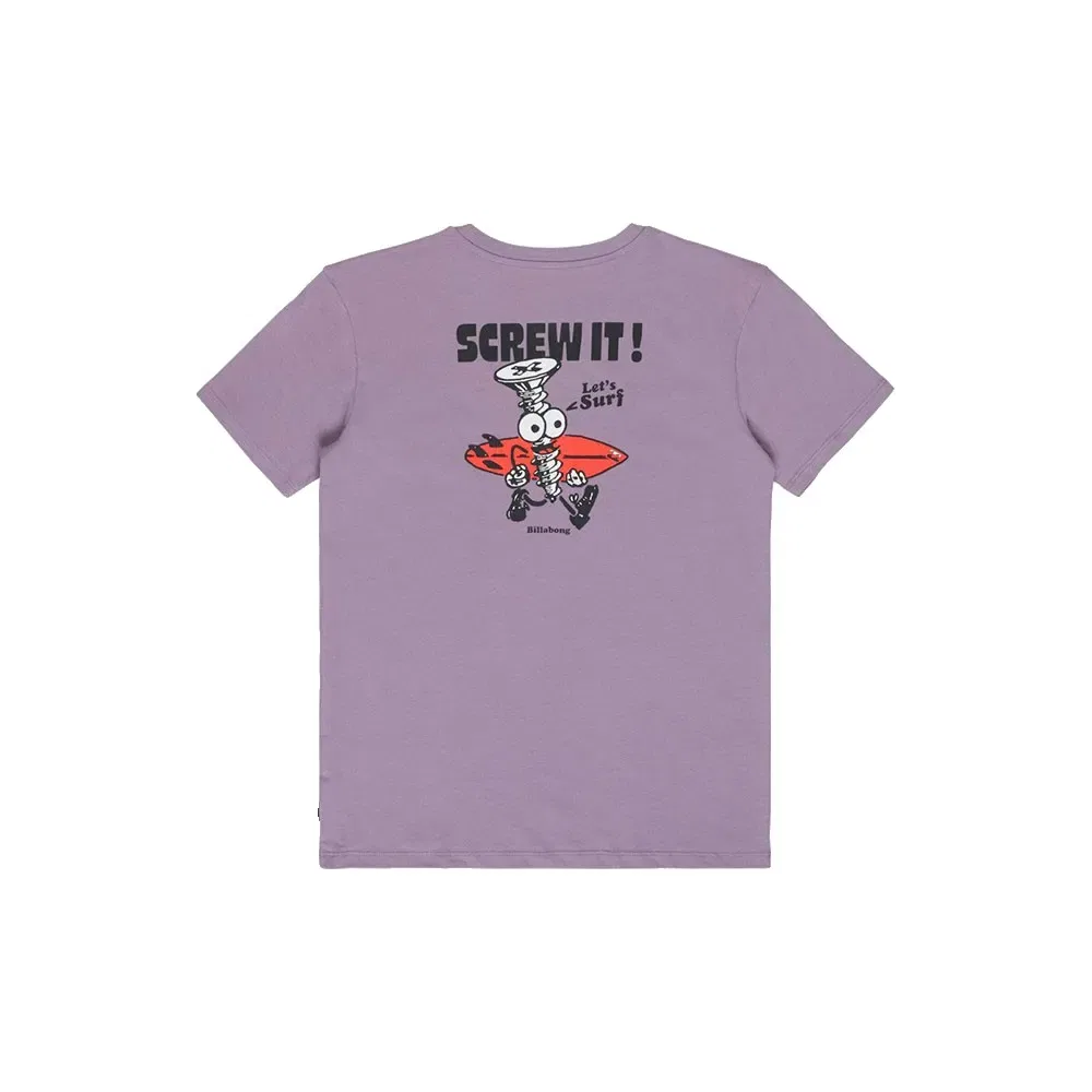 Детская футболка с принтом Screw It Billabong, Purple — фото 4