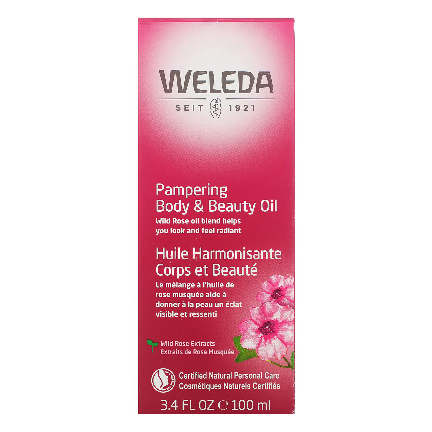 Weleda, Масло для ухода за телом и красоты, с экстрактами дикой розы, 100 мл (3,4 жидк. Унции) — фото 3
