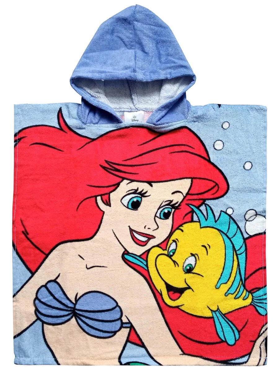 Банный халат Disney «Ариэль» синего цвета — фото 2