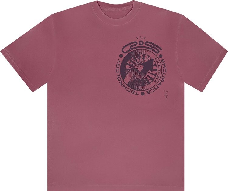 

Футболка Cactus Jack by Travis Scott Cross Tech Tee II 'Washed Pink', розовый