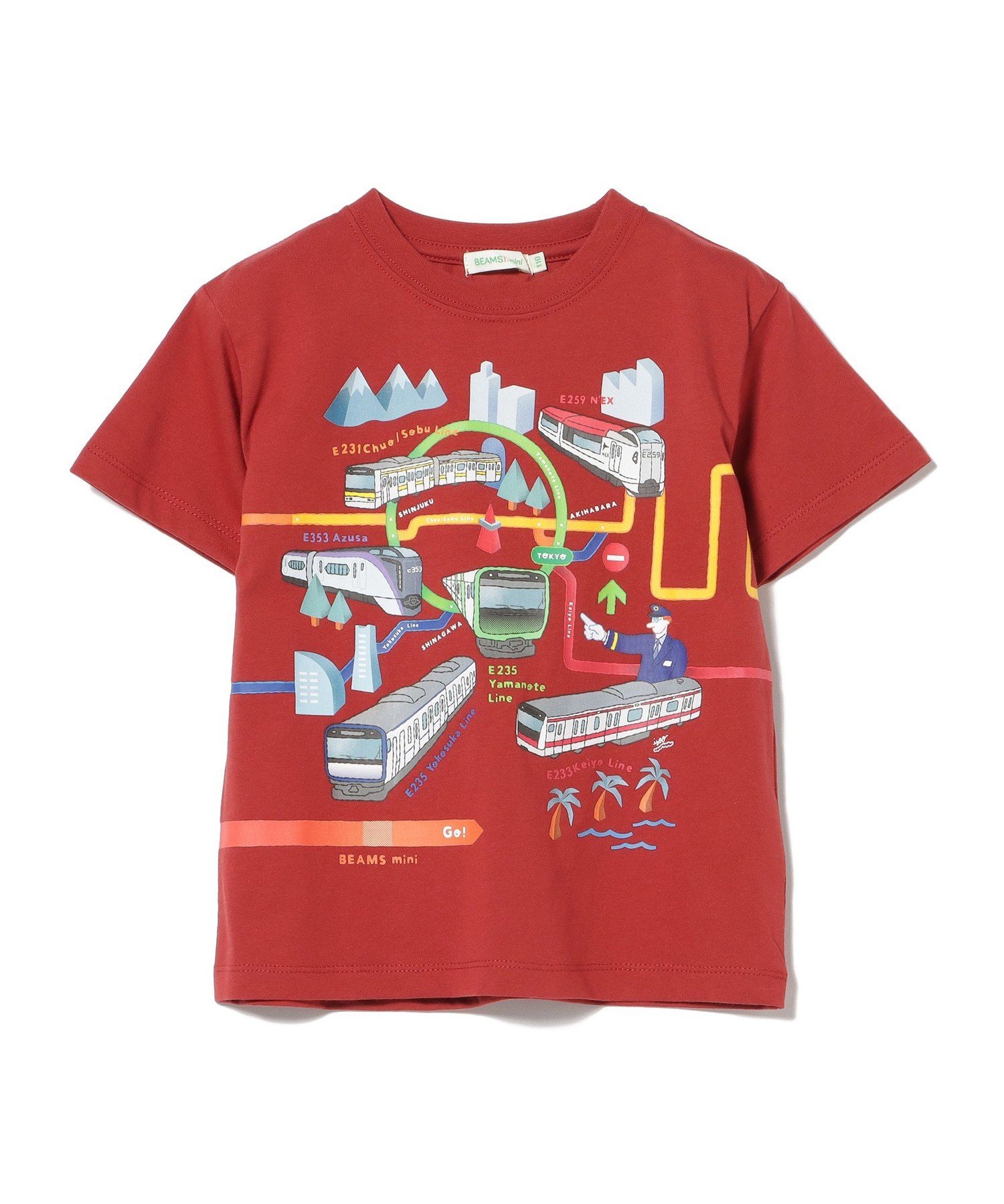 Футболка JR обычная линия T Beams Mini, RED — фото 3