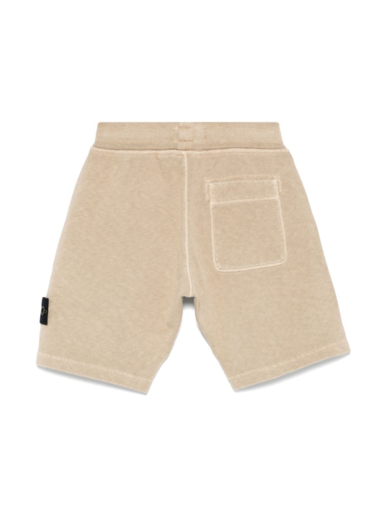 Stone Island Junior спортивные шорты с нашивкой Compass, нейтральный цвет — фото 2