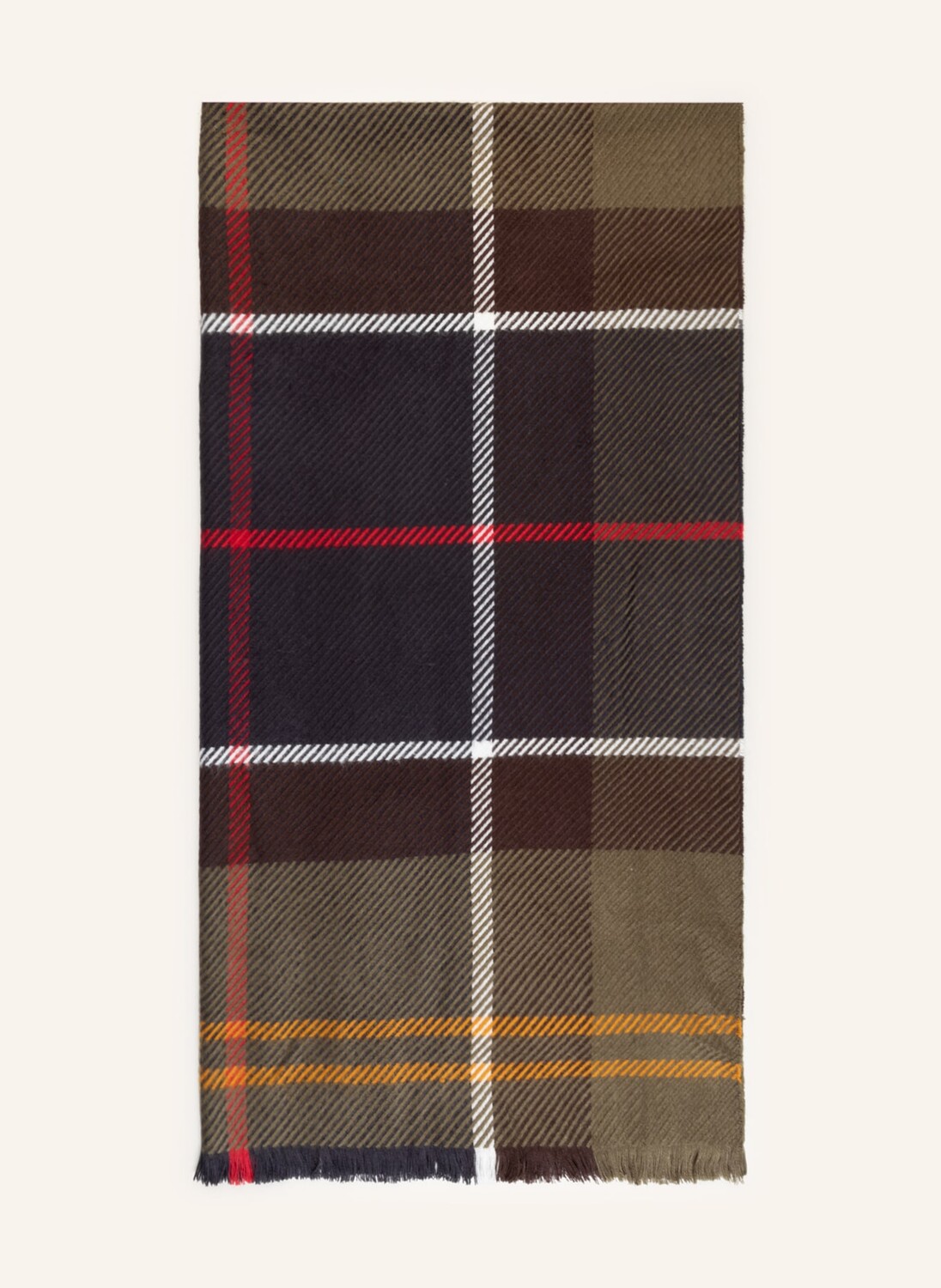 

Шарф блэр Barbour, цвет OLIV/BRAUN/DUNKELBLAU