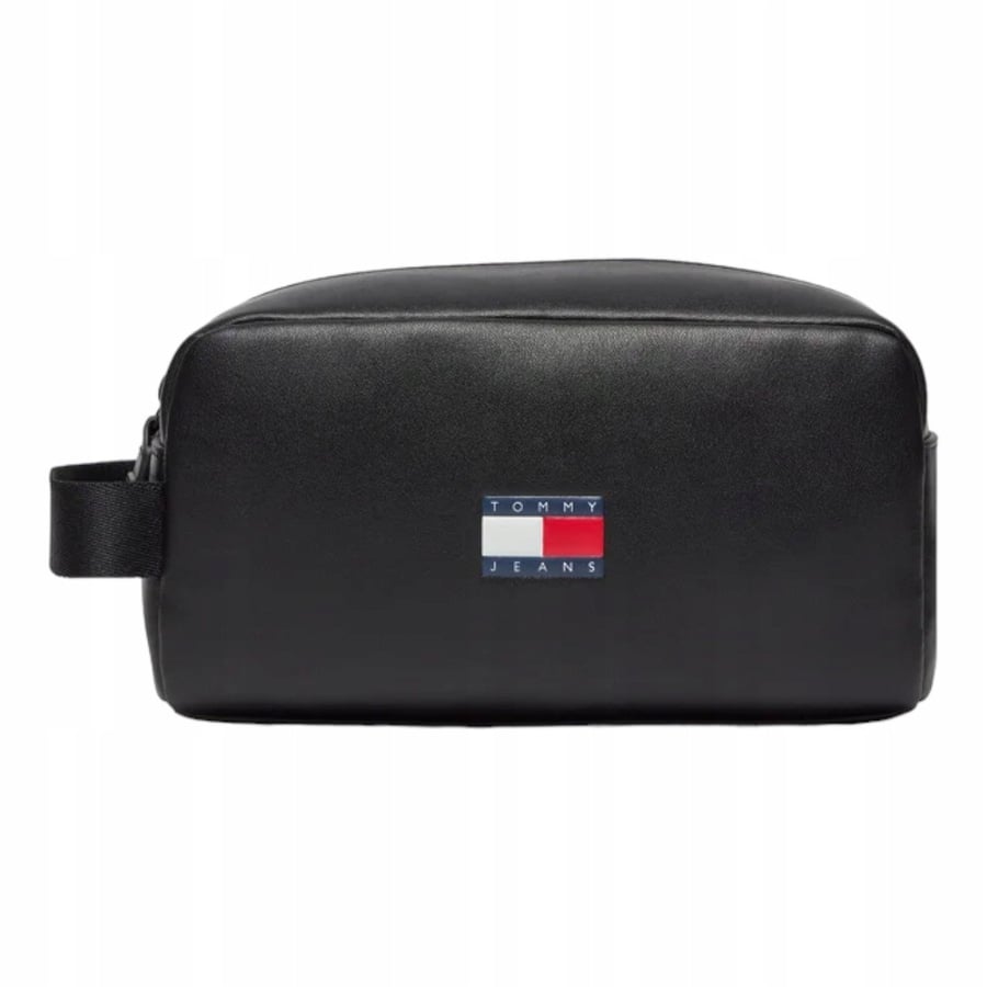 

Мужская косметичка Tommy Hilfiger Tjm Heritage Leather Washbag, черная