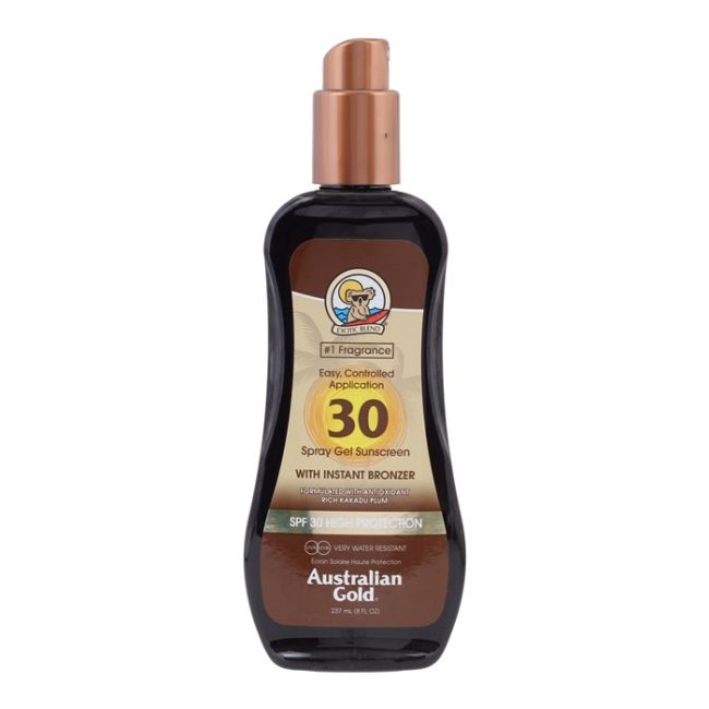 

Защитный солнцезащитный гель-спрей Spf30 с оттенком Australian Gold, 237 мл