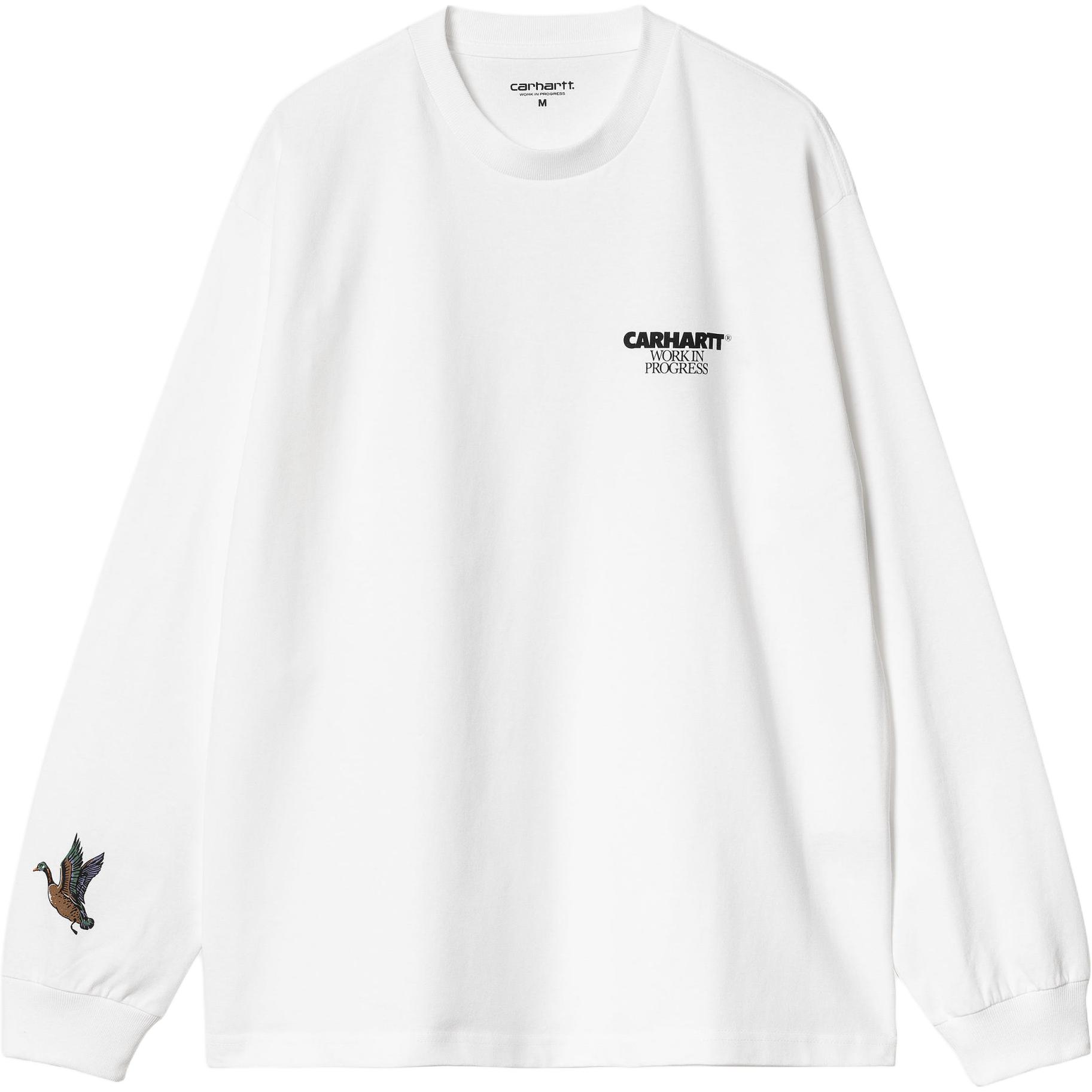

Футболка с длинным рукавом и принтом логотипа Ducks Carhartt WIP, белый