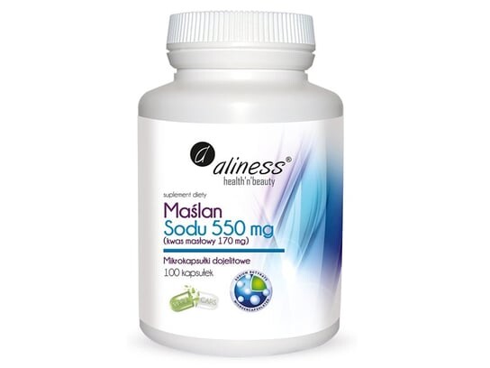 

Aliness, Бутират натрия, 550 мг, 100 капсул
