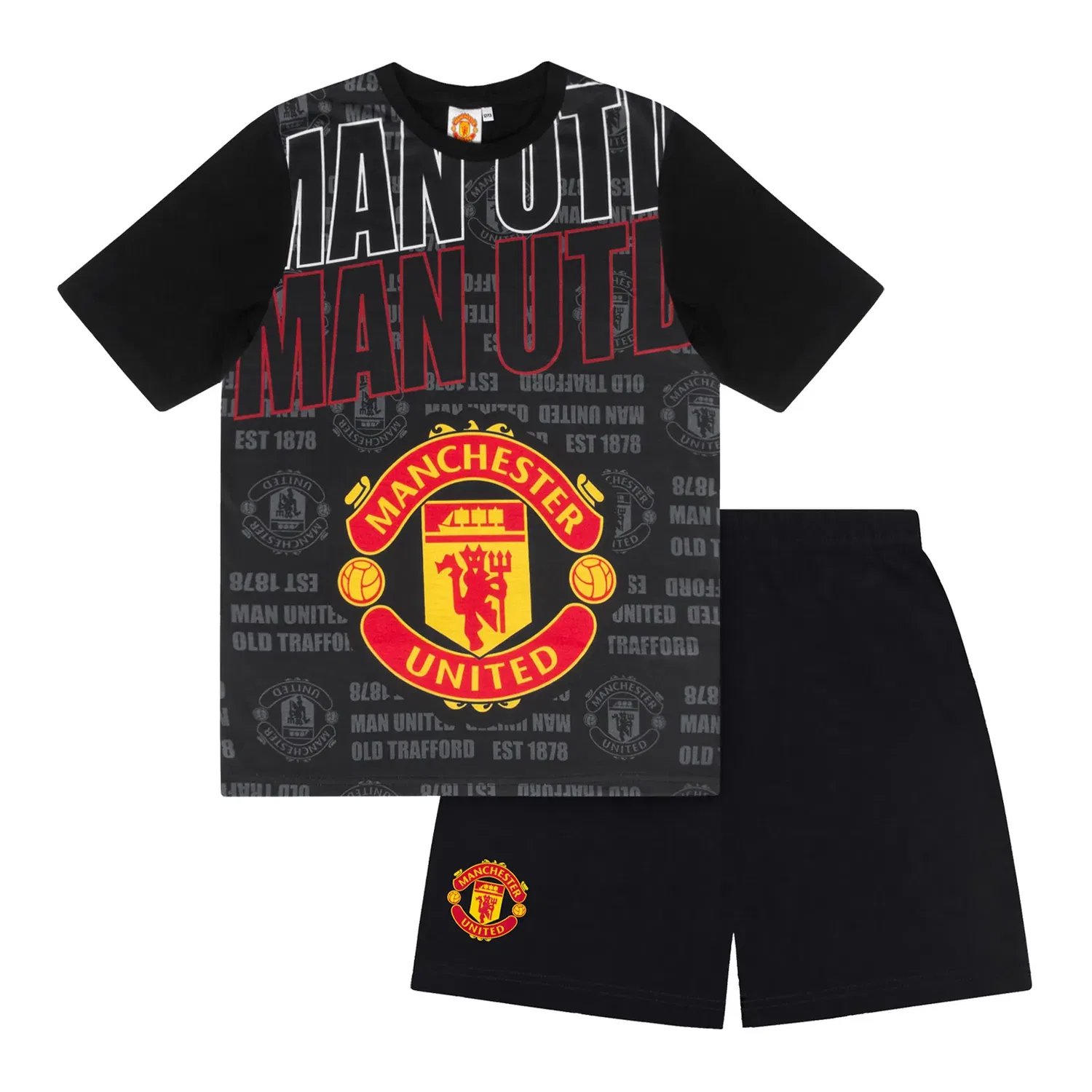 Детская пижама Manchester United FC, черный
