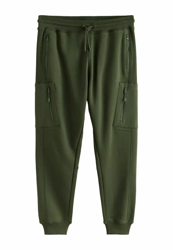 Спортивные брюки в стиле милитари стандартного кроя Next, Khaki Green