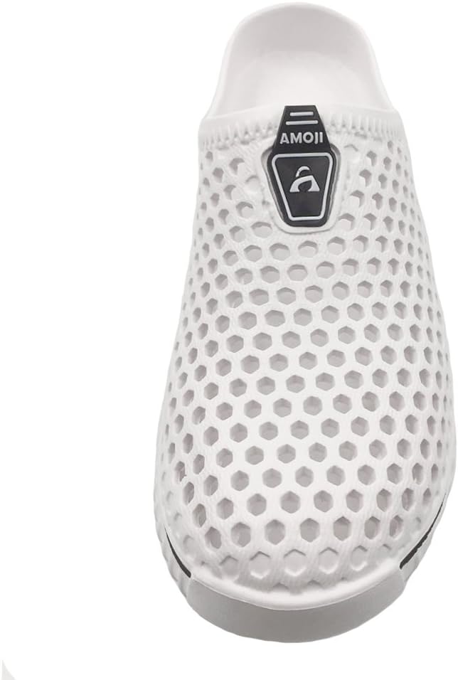 Унисекс садовые сабо, тапочки, сандалии Amoji AM1702, белый — фото 2