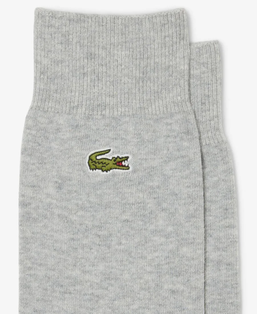 Комплект из двух высоких носков унисекс Lacoste, серебро chine — фото 3