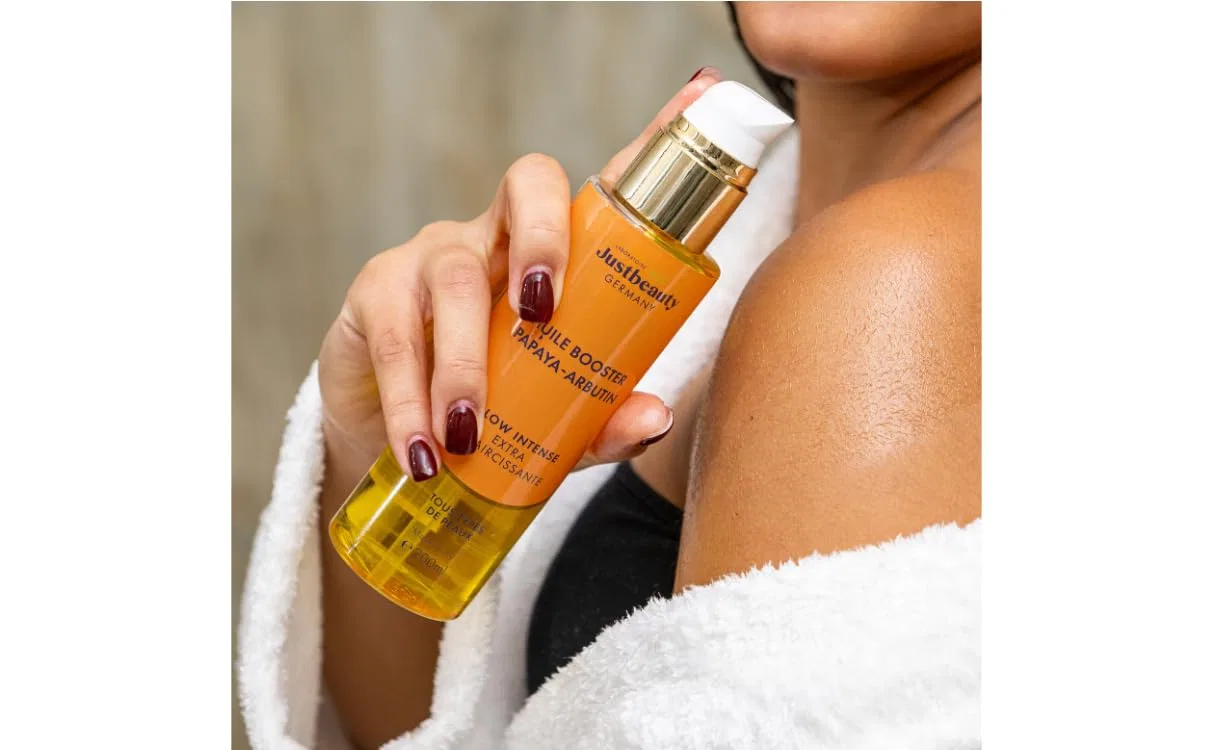 Масло для лица и тела HUILE BOOSTER PERLE RARE PAPAYA - ARBUTIN, 200 мл Laboratoire Justbeauty Germany — фото 3