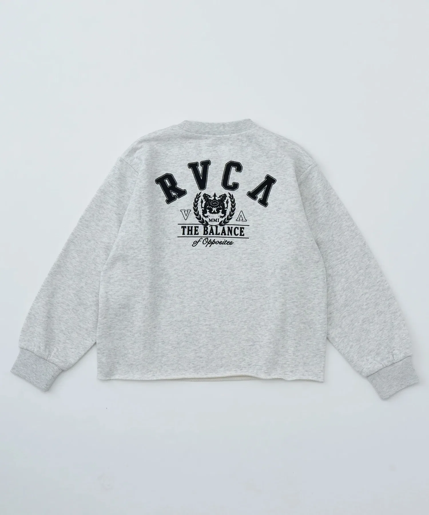 Детская толстовка RVCA Kids ARCH COLLEGE CROPPED CREW [модель осень/зима 2025] @autumn/RVCA Kids Arch Logo Sweatshirt