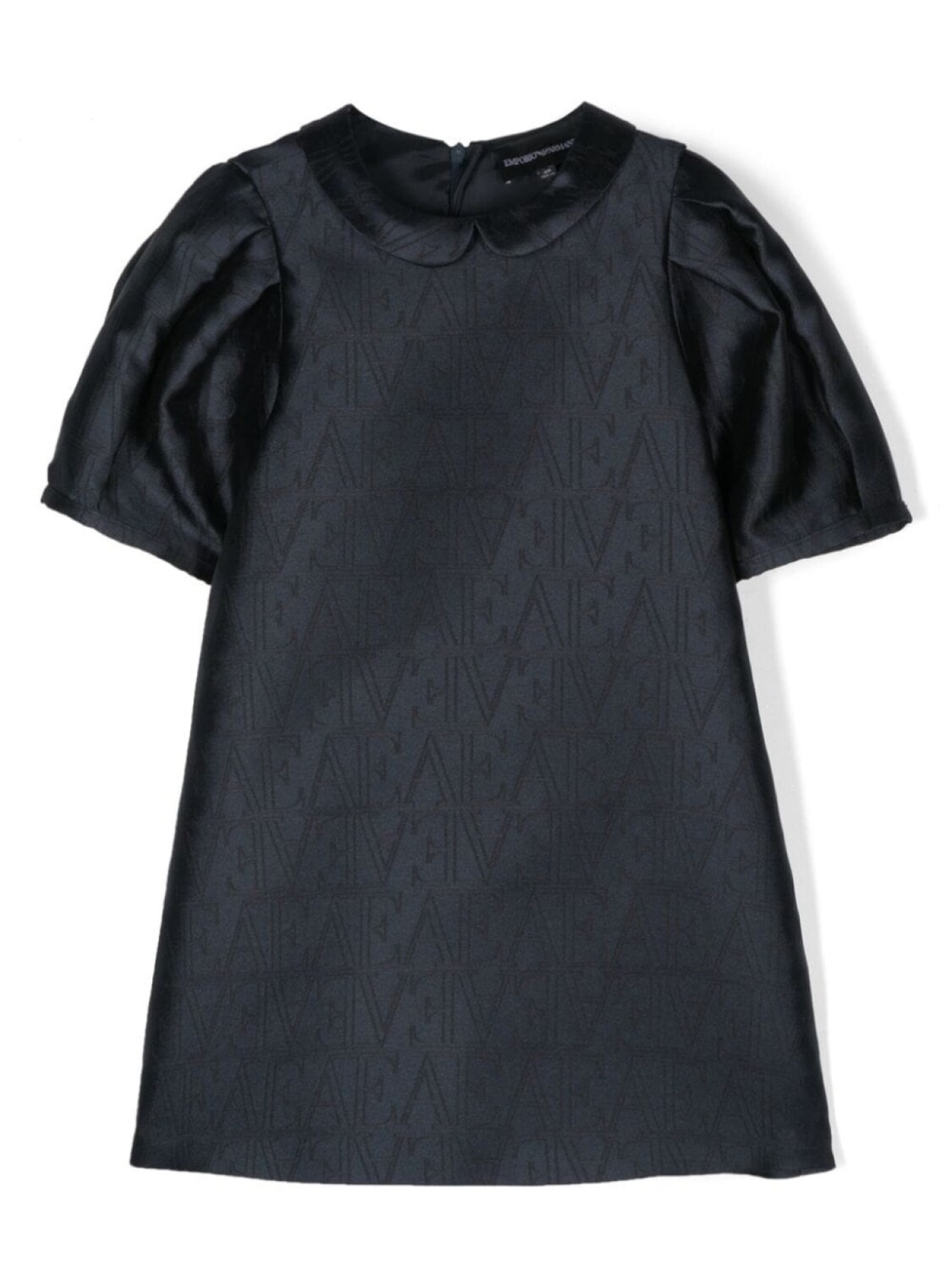

Emporio Armani Kids платье с логотипом-жаккардом, синий