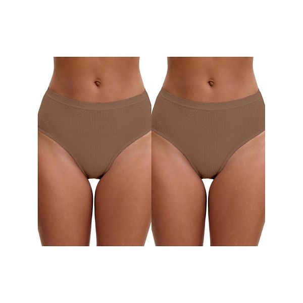 

2 упаковки женских трусов с высокой талией и эффектом контроля живота Inspire Chic, Gray