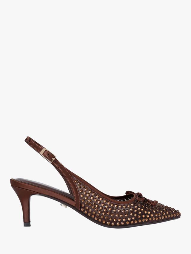 Positano украшенные туфли-лодочки на каблуке с открытой пяткой Carvela, Brown