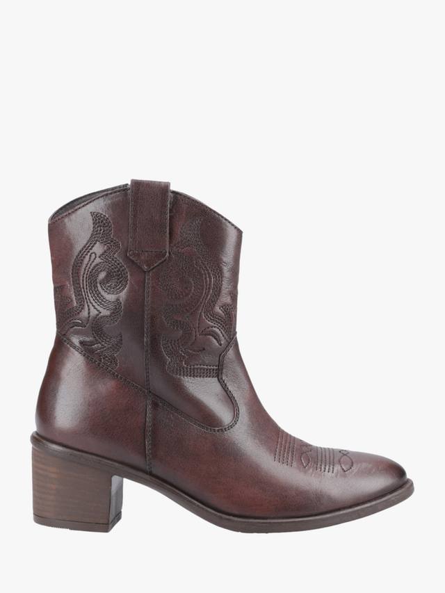 Ковбойские ботинки Wynn Leather Hush Puppies, Chocolate