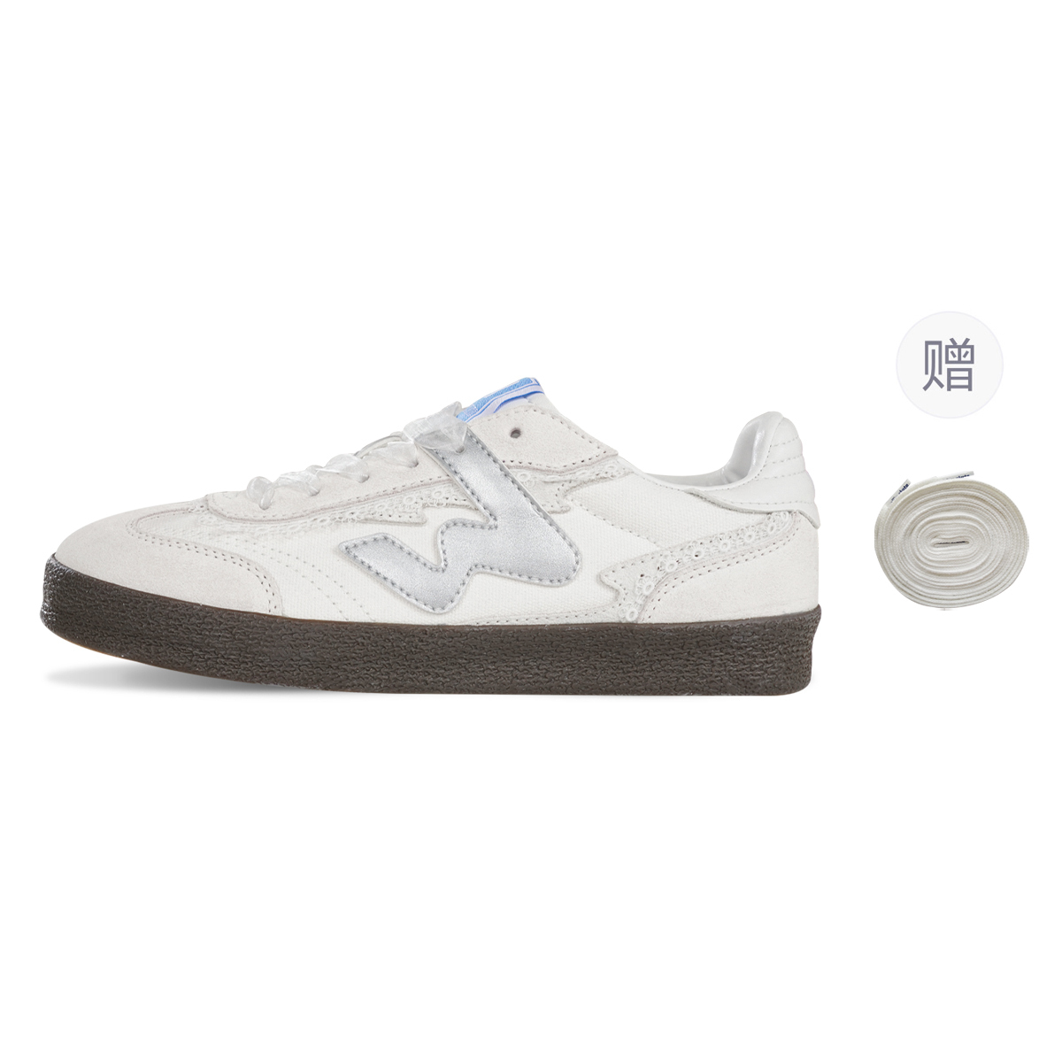 

Нескользящие, износостойкие, легкие низкие скейтбордистские кроссовки унисекс Ollieskate, белый серебро (lace/белый shoelace)