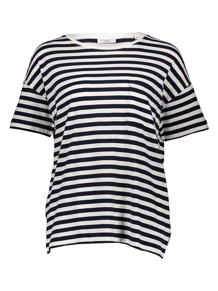 

Футболка Marc O'Polo Shirt, цвет Dunkelblau/Weiß