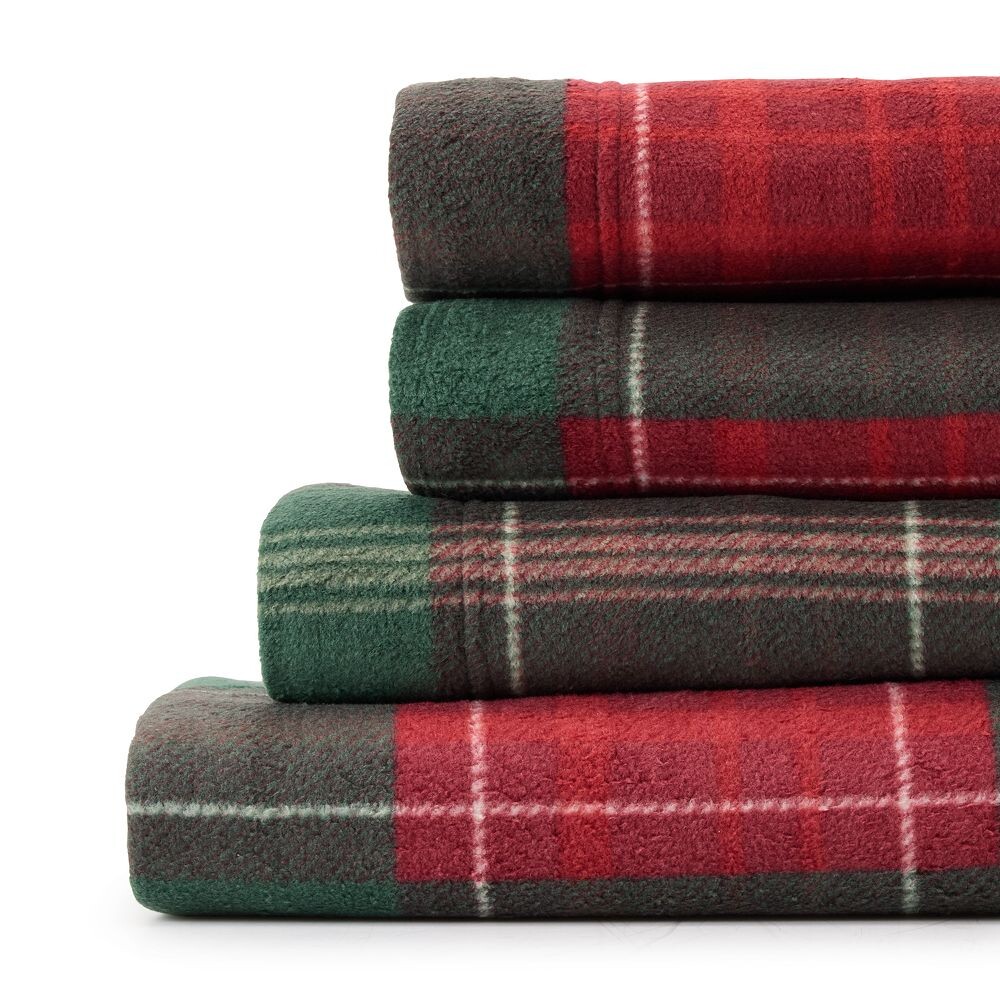

Комплект простыней или наволочек из микрофлиса Cuddl Duds, цвет Holiday Plaid