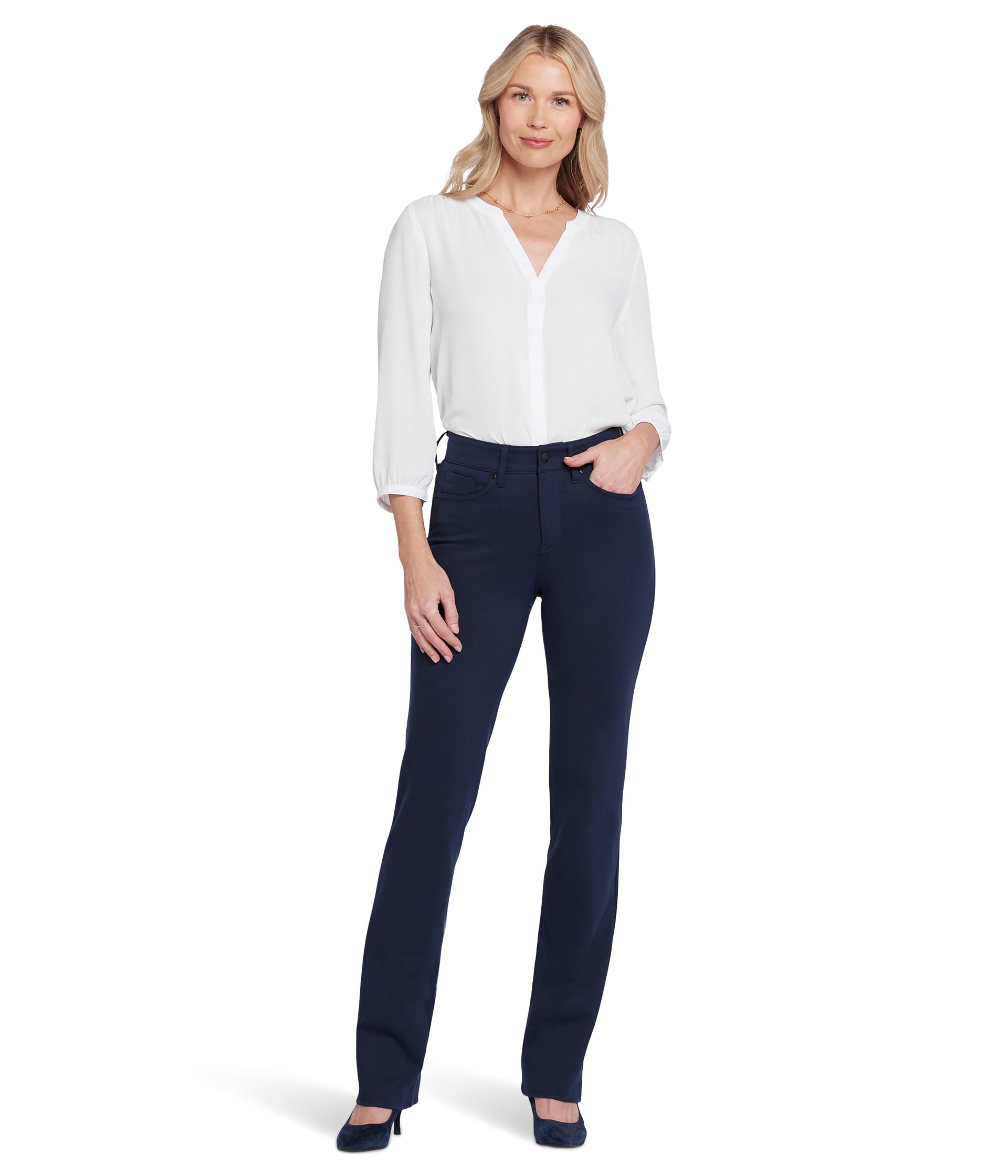 

Брюки NYDJ Sculpt Her Marilyn Straight, цвет Oxford Navy