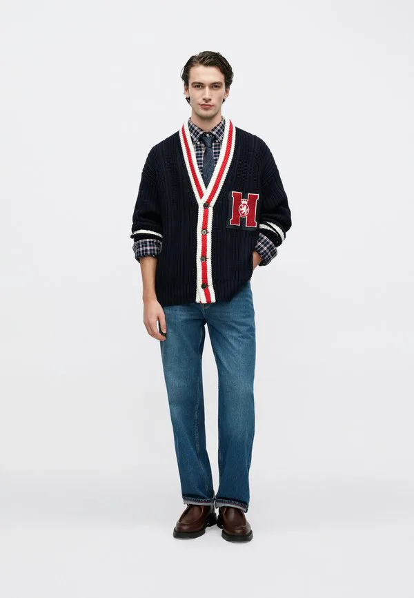 Кардиган крупной вязки в стиле "бейджмен" Tommy Hilfiger, Desert Sky — фото 2