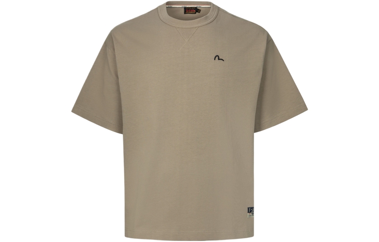 

Футболка мужская с круглым вырезом, умеренный прямой крой EVISU, светло-оранжевый