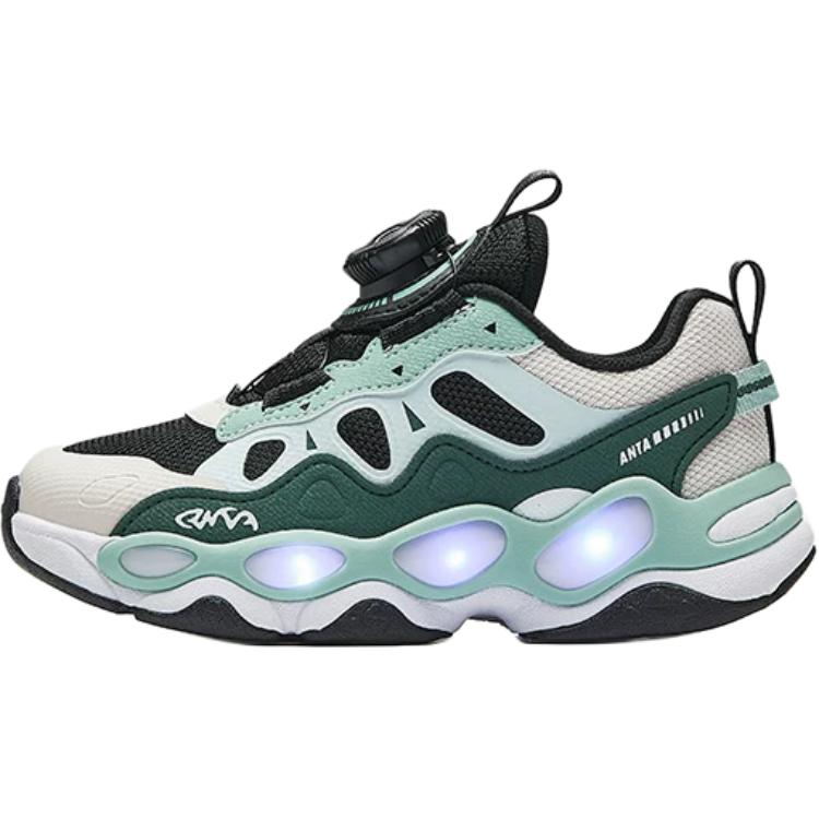 

Низкие детские повседневные противоскользящие износостойкие туфли для детей 3-7 лет Antakids, серо-зеленый