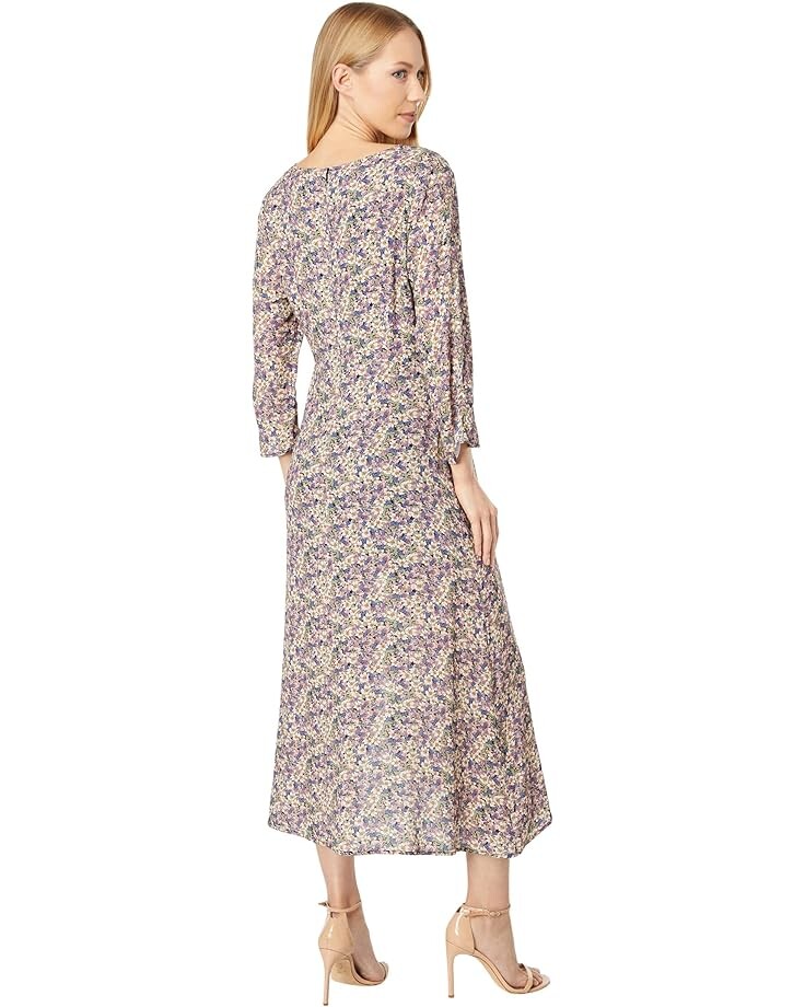 

Платье Saltwater Luxe Odessa Long Sleeve Floral Midi Dress, черный