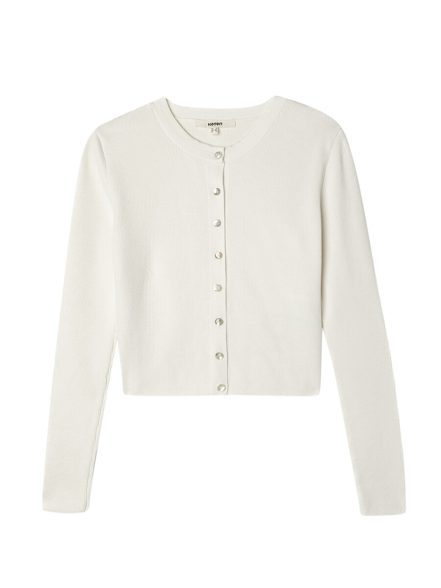 

Вязаный кардиган Koton Knit Cardigan, белый