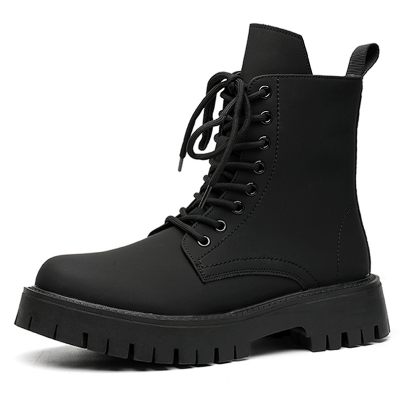 

V05 Мужские ботинки Martin черные с черной флисовой подкладкой, цвет Black [Fleece-Lined]