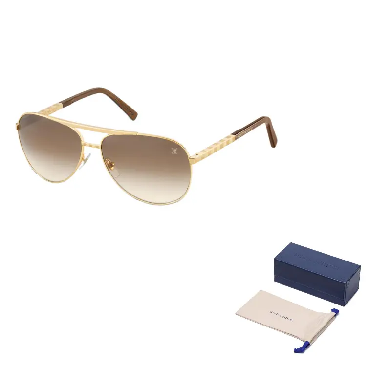 

LOUIS VUITTON Солнечные очки Attitude Pilote, Gold