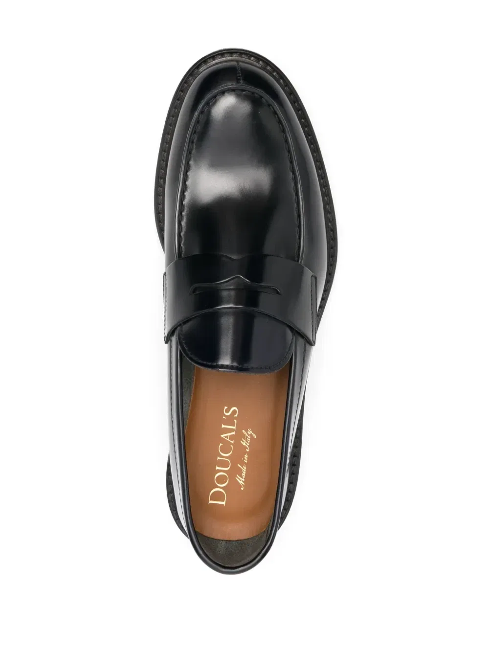 Кожаные лоферы Doucal'S, синий — фото 4