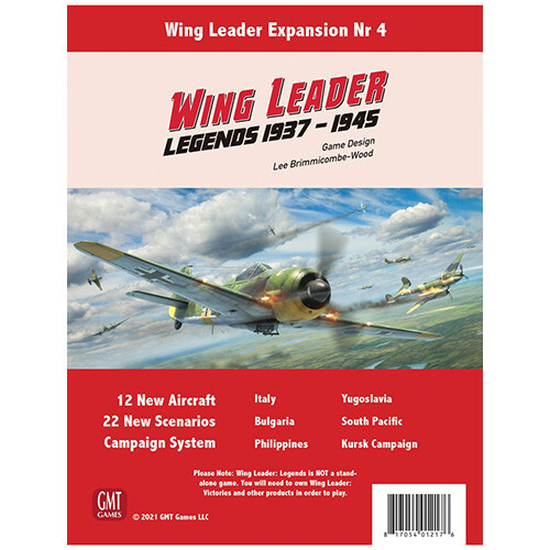 

Настольная игра GMT Games Wing Leader: Legends 1937-1945 Expansion