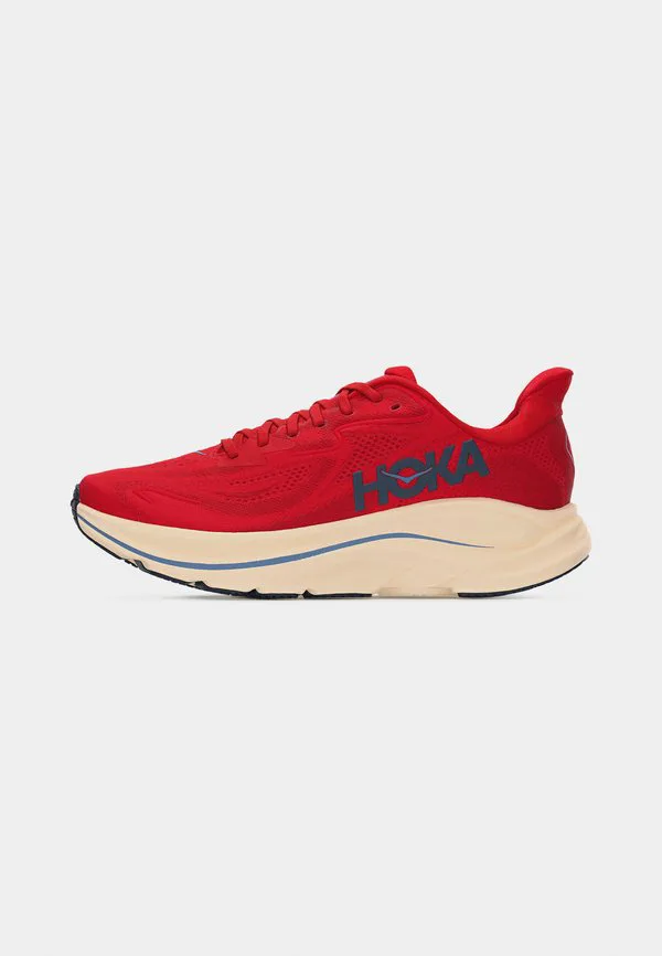 Кроссовки для бега по шоссе clifton 10 Hoka, Vermillion/Varsity Navy — фото 2