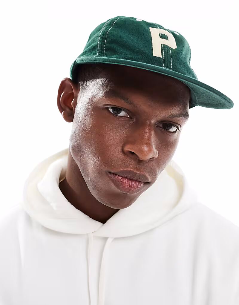 

Бейсболка Polo Ralph Lauren Authentic P с аппликацией из замши, средне-зеленого цвета
