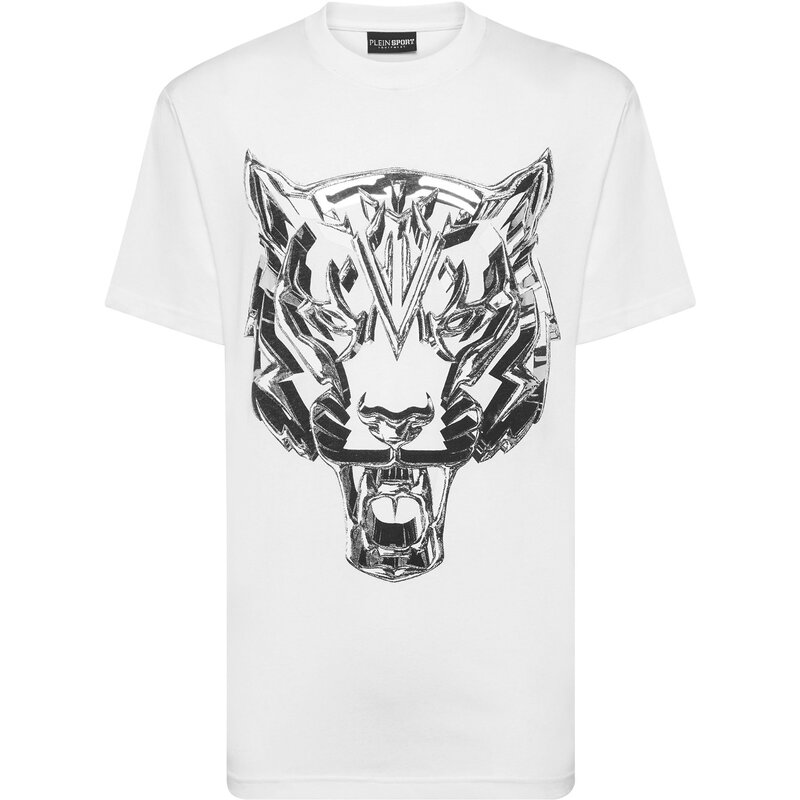 

Рубашка хром тигр Plein Sport, цвет wei