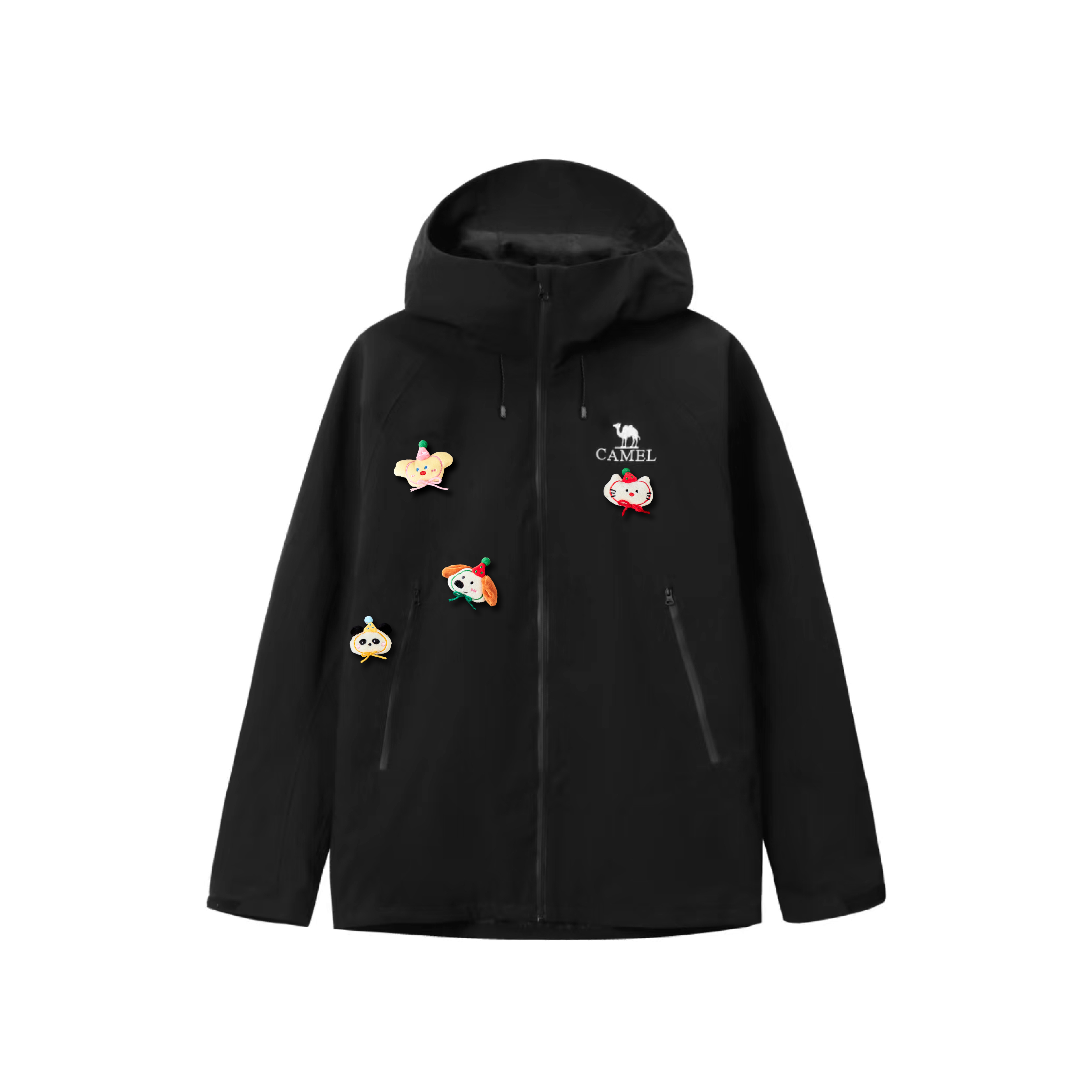 

CAMEL Ветровка All weather Waterproof, Windproof, Thermal, Cold Resistant Unisex Phantom Black