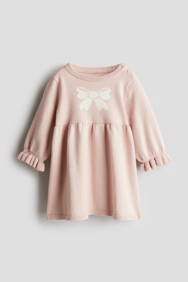 

Трикотажное платье H&M, розовый