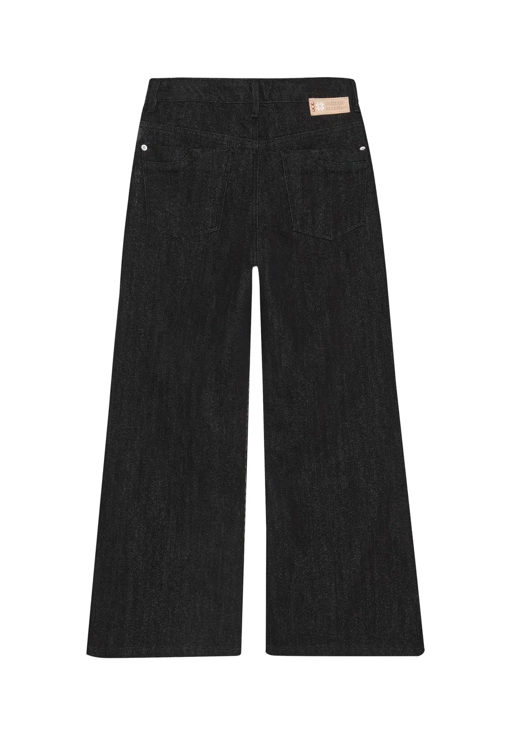 Джинсы очень широкого кроя с блестками - расклешенные джинсы Indian Blue Jeans, Black Denim — фото 2