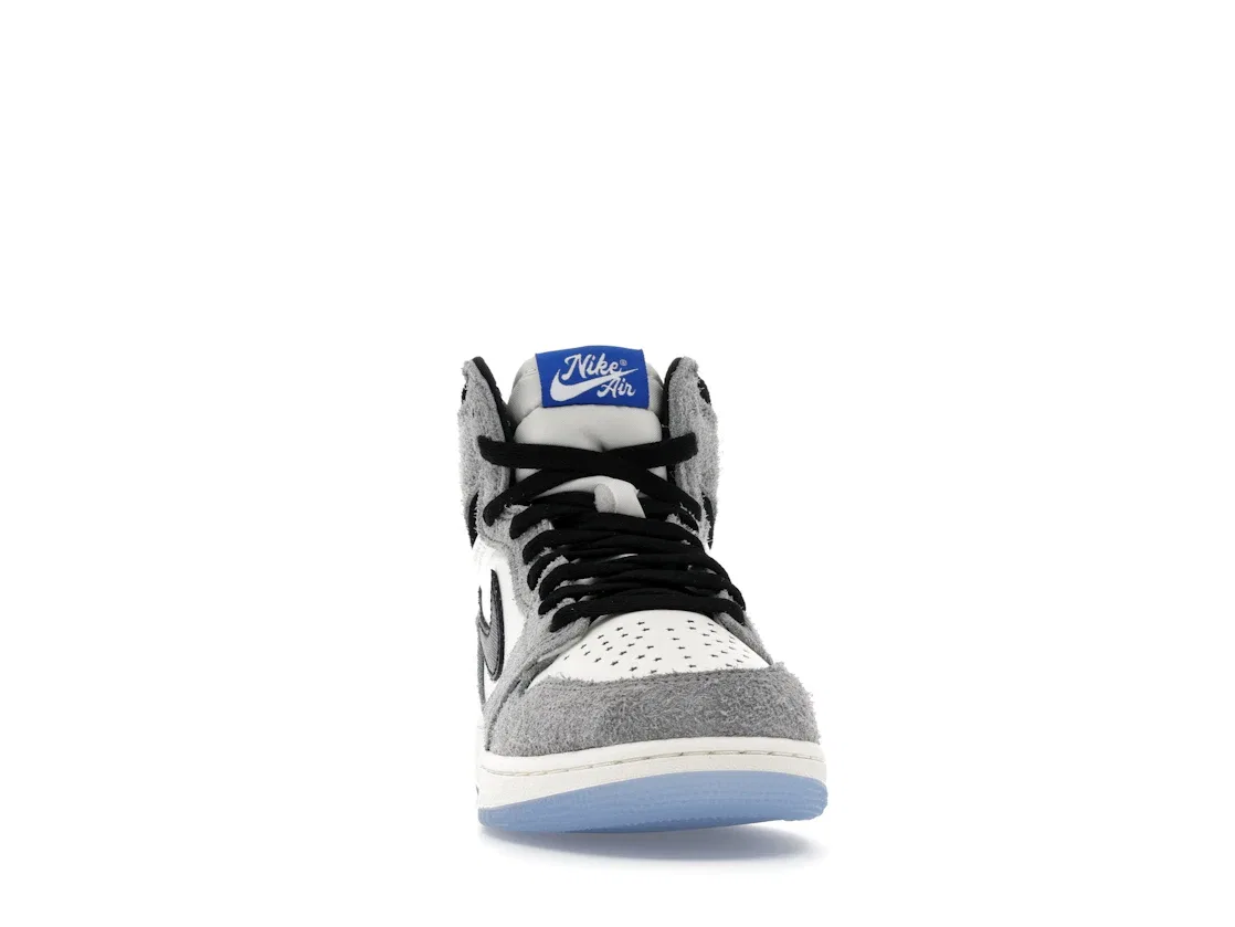 Детские кроссовки Lifestyle с принтом Jordan 1 High OG Jordan, Cool Grey/Game Royal/Black — фото 2
