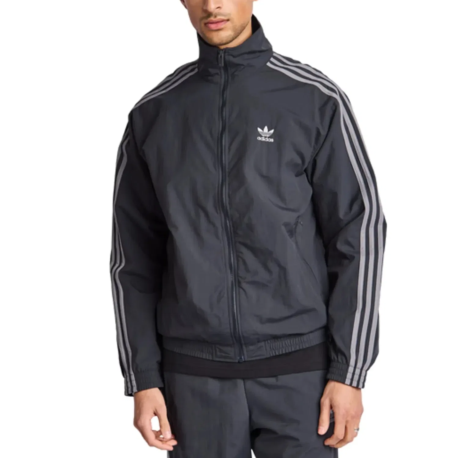 Мужская куртка с воротником-стойкой Firebird Adidas Originals, Black — фото 3